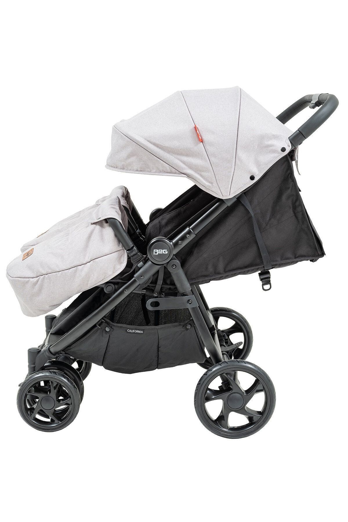 Baby2Go%20California%20Ikiz%20Bebek%20Arabası%20Siyah